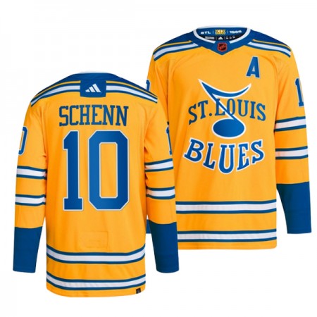 Miesten NHL St. Louis Blues Pelipaita Brayden Schenn 10 Reverse Retro 2.0 Adidas 2022-23 Keltainen Authentic Miesten NHL St. Louis Blues Pelipaita Brayden Schenn 10 Reverse Retro 2.0 Adidas 2022-23 Keltainen Authentic